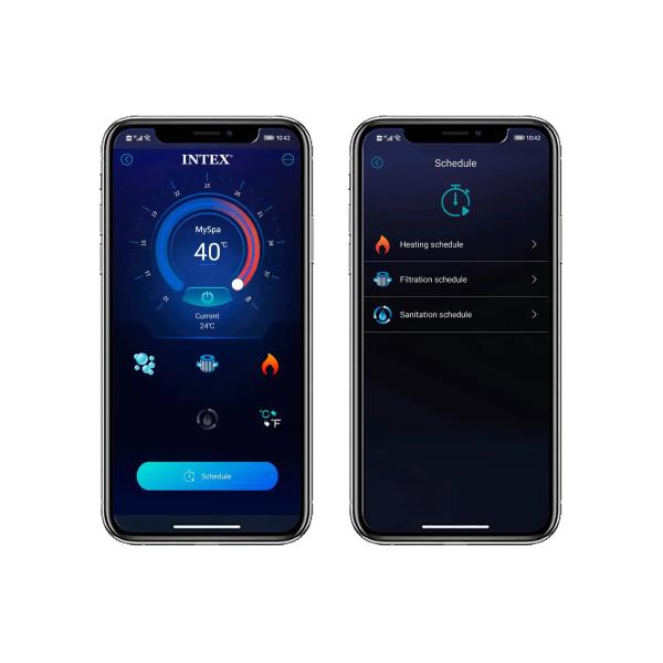 Vířivý bazén INTEX 28462 Pure Spa 86 Octagon Bubble Jet systém slané vody (obrázek 11)