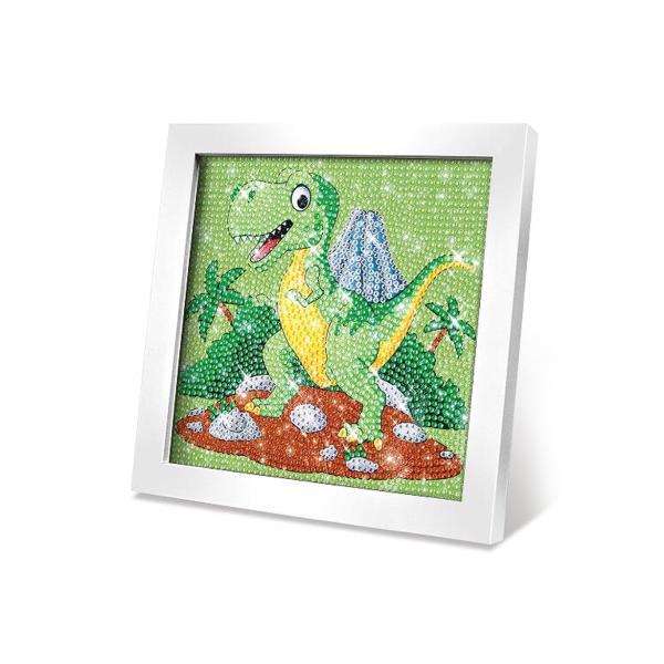 Kreatívny set obraz s kamienkami dino 17 cm