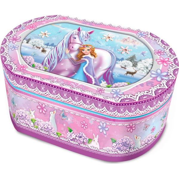 Šperkovnice s hudbou – kůň a princezna