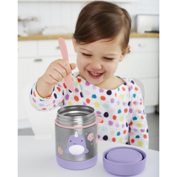 Zoo Termoska na jídlo se lžičkou / vidličkou Narval 325ml, 12m + (obrázek 3)