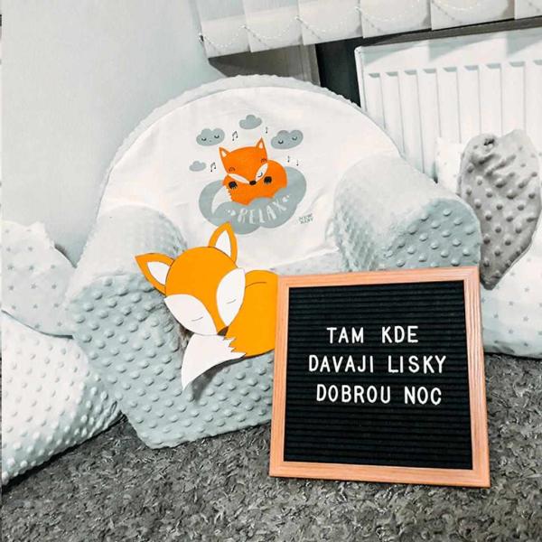 Dětské křeslo z Minky New Baby Liška šedé (obrázek 5)
