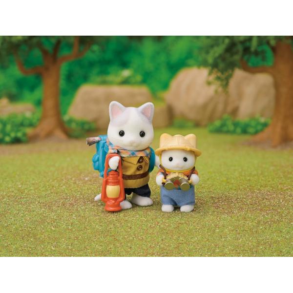 Sylvanian Families Průzkumná sada - Latte Cat Brat a miminko (obrázek 3)
