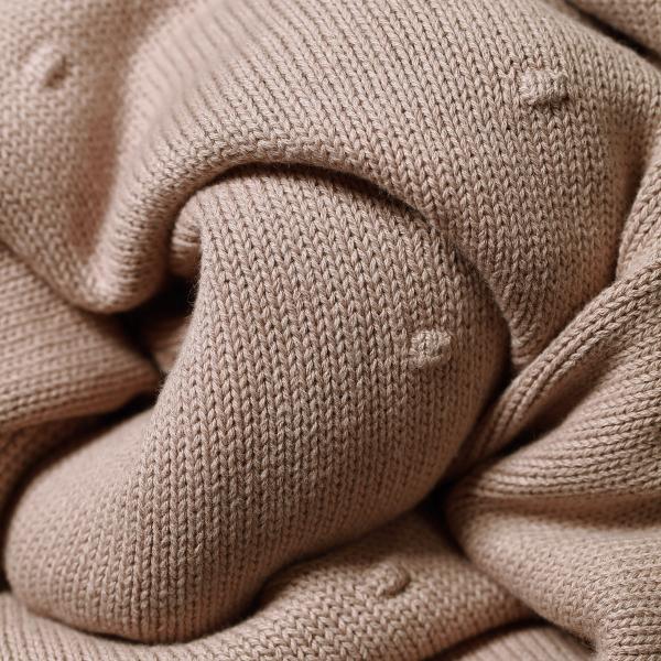 BABYONO Deka z přírodní bavlny 75 × 100 cm dark beige 0m+ (obrázek 5)