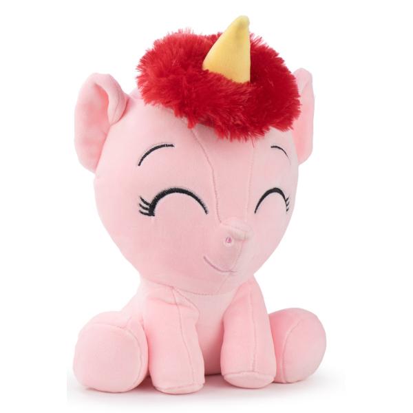 Unicornio sentado rosa juguete de peluche 23cm