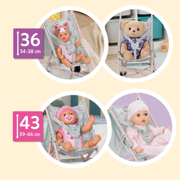 BABY born Kočárek golf se síťkou - džungle (obrázek 6)