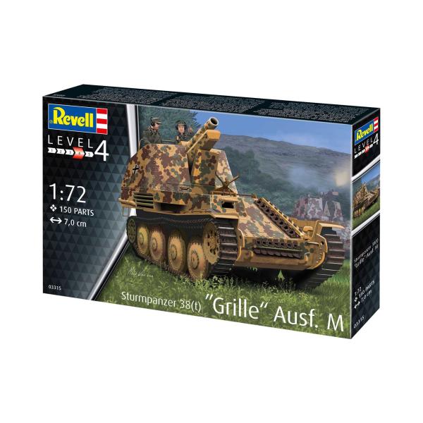 Plastic modelky military 03315 – Sturmpanzer 38 (t) Grille Ausf. M (1:72)
