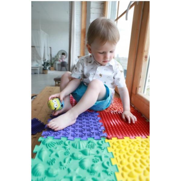 Ortek Masážní ortopedická podložka Puzzle „Mega Mix“ 16 prvků