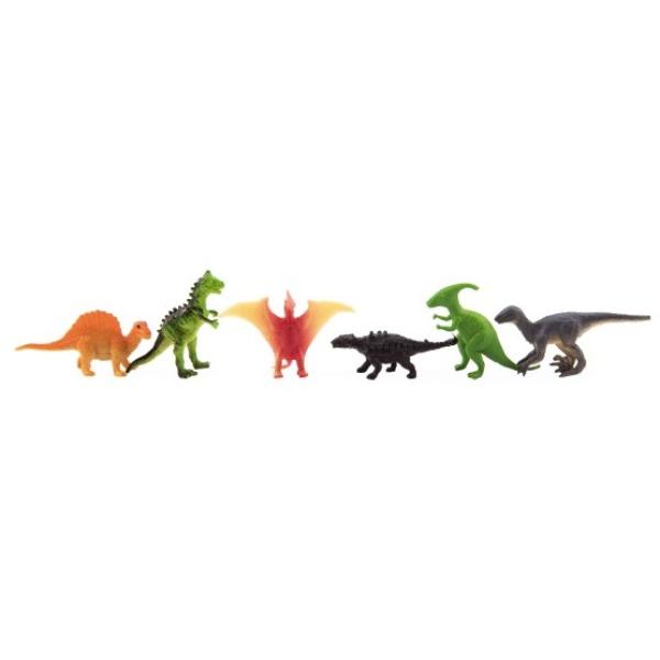 Zvířátka dinosauři mini plast 6-7cm 12ks v sáčku
