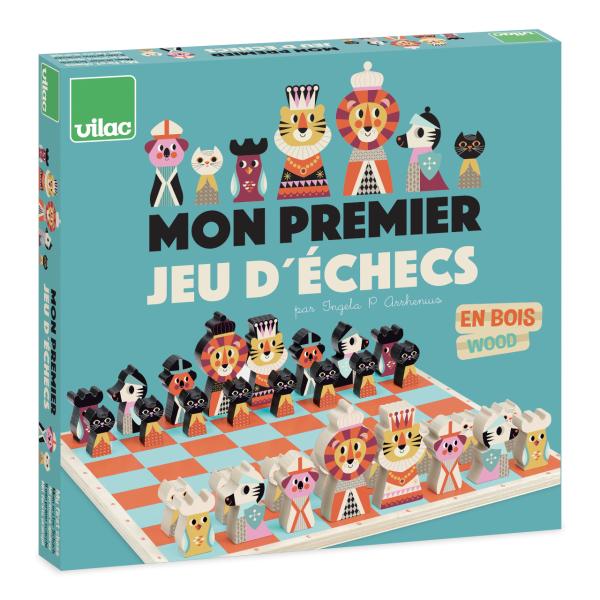 Vilac Primer Juego De Ajedrez, Multicolor, Talla úNica (Podbi Vilac7721)-image