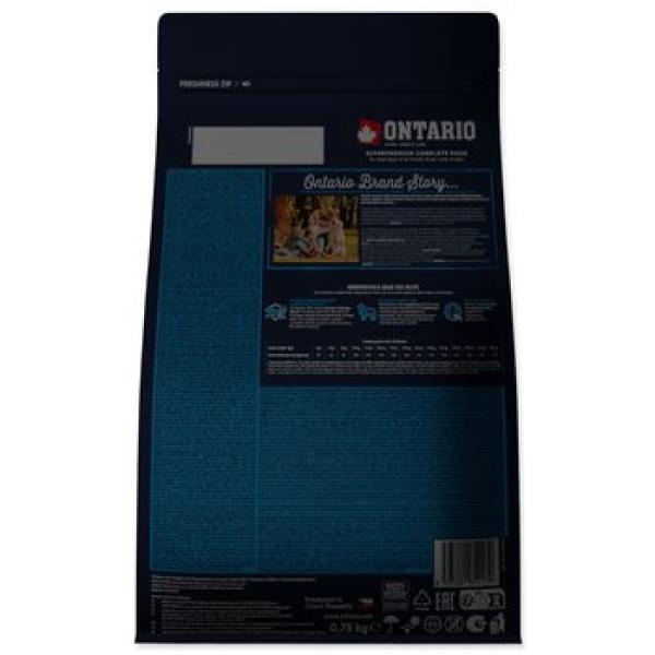 Krmivo Ontario Adult All Breeds Monoprotein Turkey & Sweet Potatoes 0,75kg (obrázek 10)