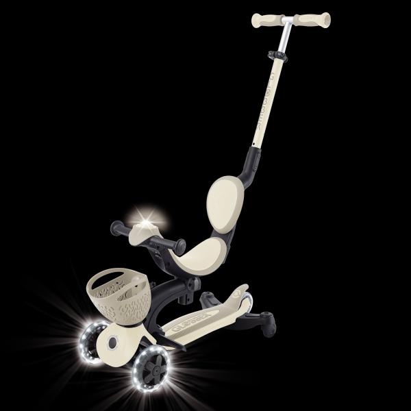 Globber koloběžka Go Up Baby lights 360 ° Taupe (obrázek 3)