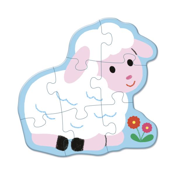 Janod Kartonové puzzle rostoucí s dítětem Farma (obrázek 8)