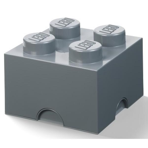 LEGO® úložný box 4 - tmavě šedá 250 x 250 x 180 mm