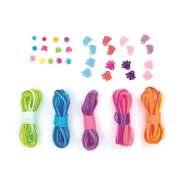 Sycomore Lovely box – kreativní sada scoubidou – zábavné pletení z barevných bavlnek