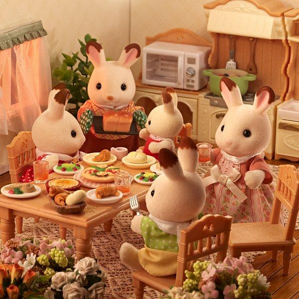 Sylvanian Families Rodina ´´chocolate´´ králíků, nová