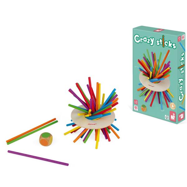 Janod Společenská hra pro děti Bláznivé tyčky 3+