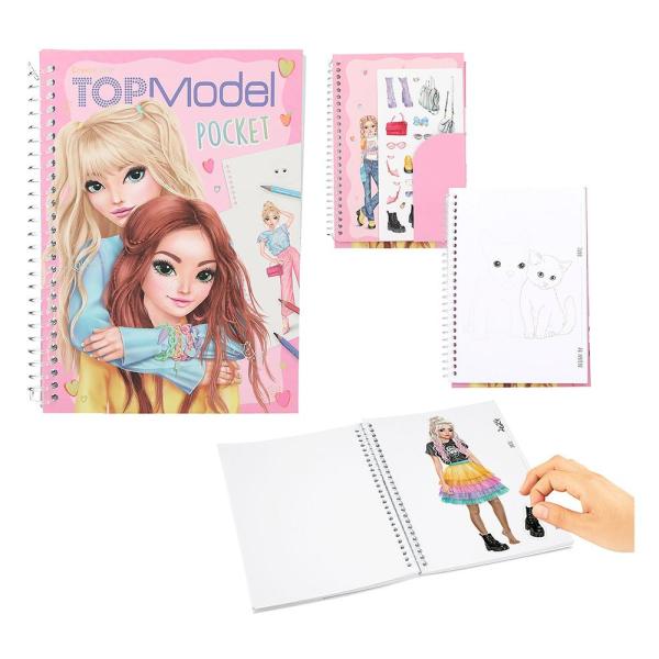 Top Model Omalovánka s nálepkami