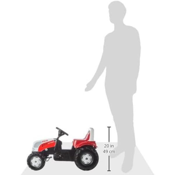 Rollytoys Šlapací traktor Rolly Kid Steyer s vlečkou-červený (obrázek 7)