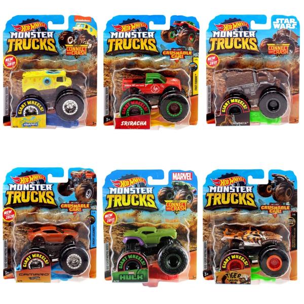 Mattel Hot Wheels Monster trucks kaskadérske kúsky asst