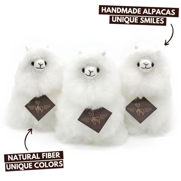 INKARI Plyšová hračka Alpaka Mini Ivory White 15cm (obrázek 6)