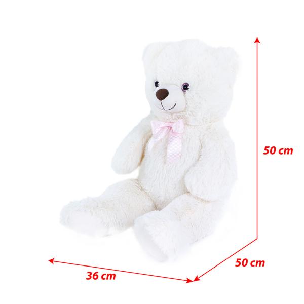 Velký plyšový medvěd Lily krémově bílý s visačkou 78 cm (obrázek 6)