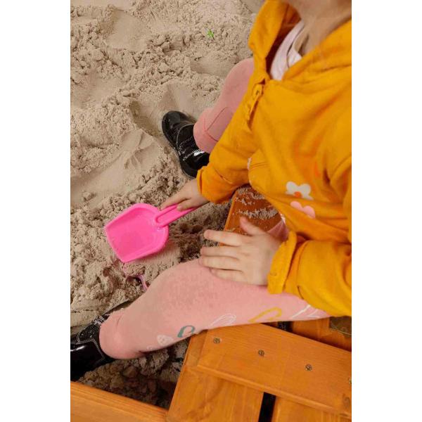 Dětské dřevěné pískoviště se stříškou Baby Mix 120×120 cm modré-bílé