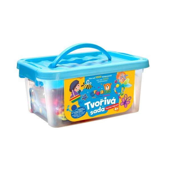 Tvořivá sada v plastovém boxu 26x12cm