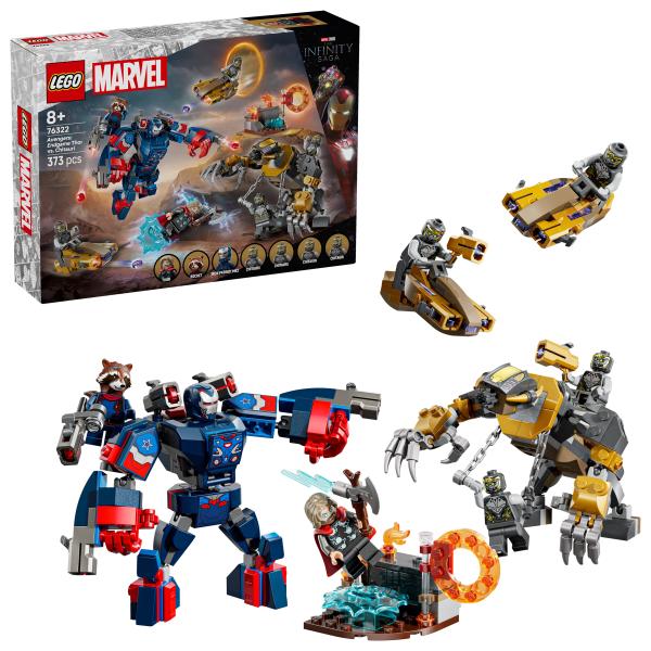 Lego ǀ Marvel Avengers: Endgame Thor Contro Chitauri - Giocattolo Con Mech, Figura Di Gorilla E 7 Minifigure Tra Cui Thor, Rocket E Iron Patriot - Regalo Da Supereroi Per Bambini Da 8 Anni - 76322-image