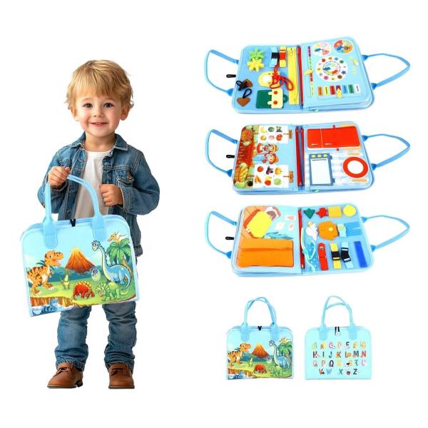 2Kids Toys Senzorická busy kniha Dinosauři 3