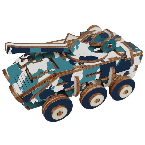 Woodcraft Dřevěné 3D puzzle Obrněný vůz