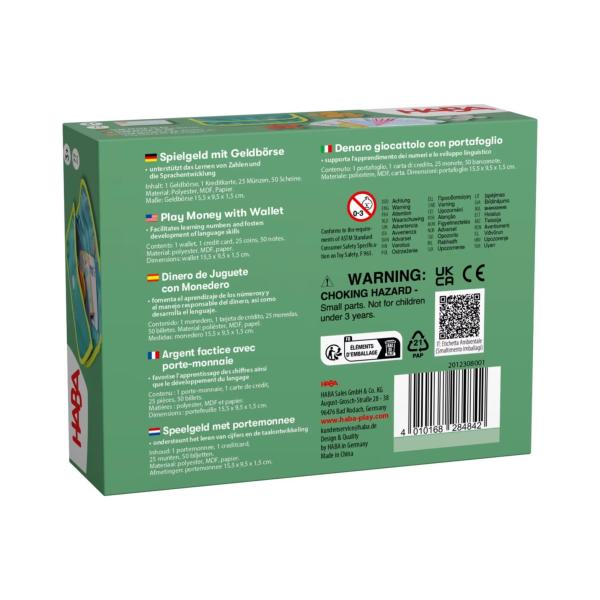 Haba Creative Play Peněženka s penězi (obrázek 5)