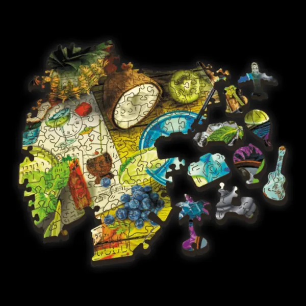 Trefl Dřevěné puzzle 501 - Barevné koktejly (obrázek 3)