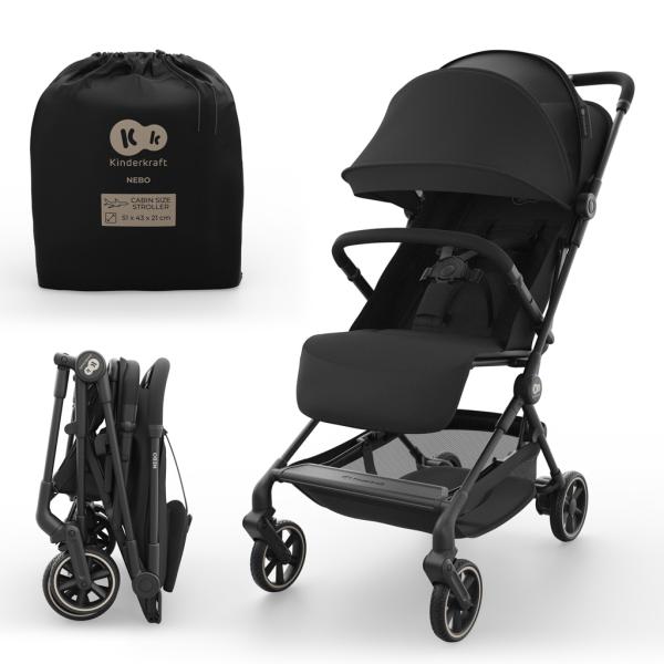 KINDERKRAFT Passeggino sportivo Nebo Midnight Black