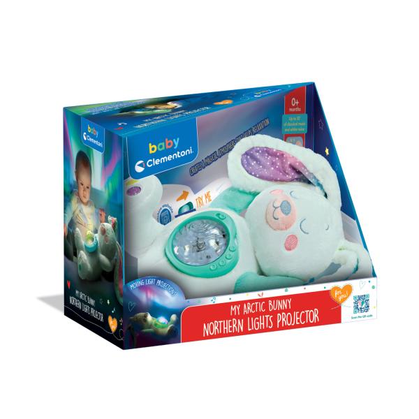 Clemmy baby Dětský projektor Polární záře – Můj Arktický králíček