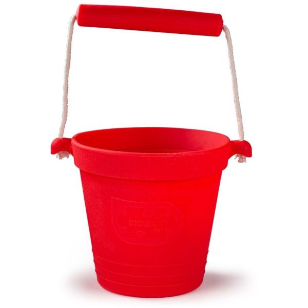 Bigjigs Toys Plážové vedierko červené