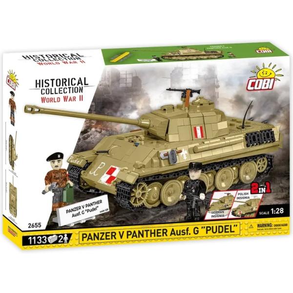 Cobi II WW Panzer V Panther Ausf. G "Pudel", 1:28, 1133 k, 2 f