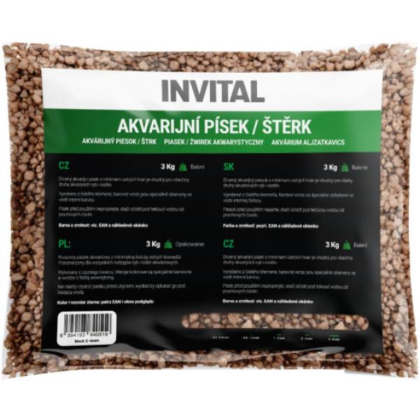Akvarijní písek hnědý 2-4 mm 25kg