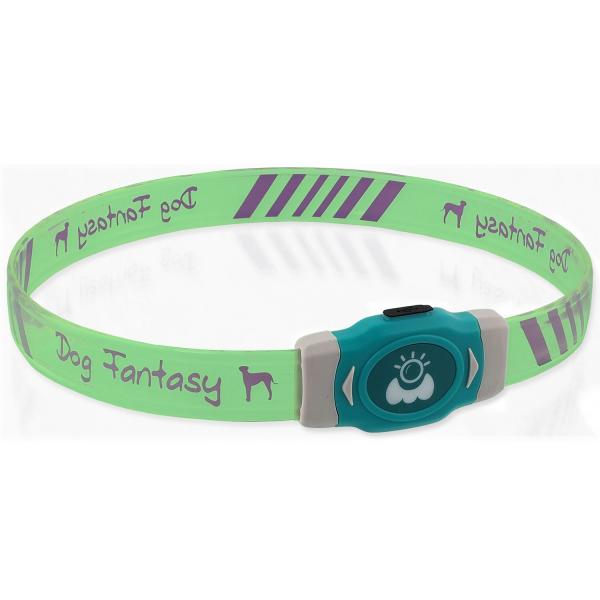 Obojek Dog Fantasy LED Svítící různobarevný nabíjecí L 65cm (obrázek 9)