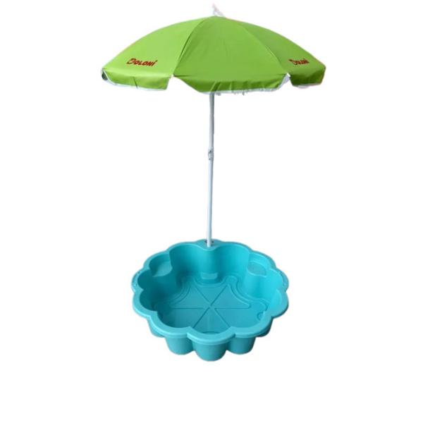 Doloni Pískoviště květ se slunečníkem tyrkysová