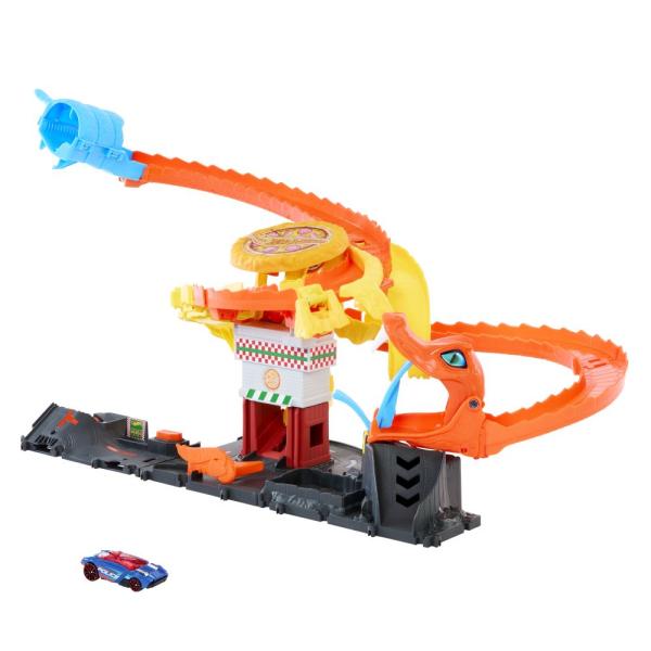 Mattel Hot Wheels City Hladová kobra útočí na pizzerii (obrázek 3)