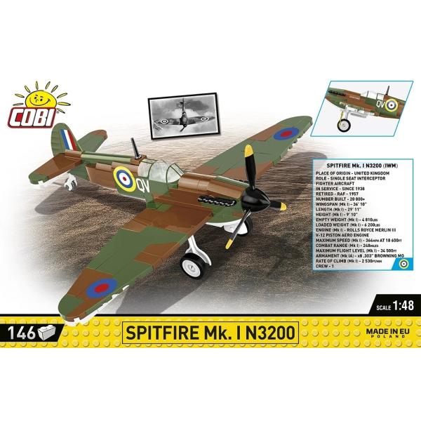 Cobi II WW Supermarine Spitfire Mk. I N3200 (WM), 1:48, 146 k (obrázek 3)