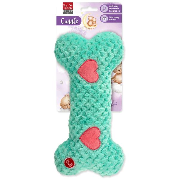 Hračka Dog Fantasy Cuddle Kost nahřívací tyrkysová 30cm (obrázek 3)