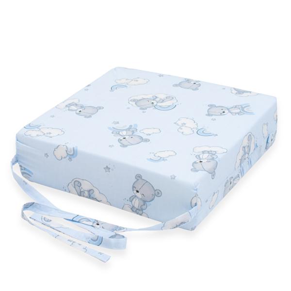 Dětský podsedák na židli New Baby BASIC Bear blue