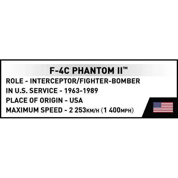 Cobi 2427 Válka ve Vietnamu F-4C Phantom II, 1:48, 738 k