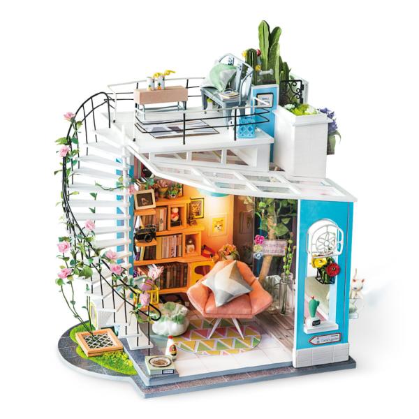 Robotime Rolife Attico DG12, Dora's Loft, 0.5 Liters-image