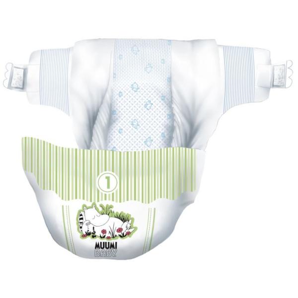 Moomin Baby 1 Novorozenec 2–5 kg (25 ks), eko pleny
