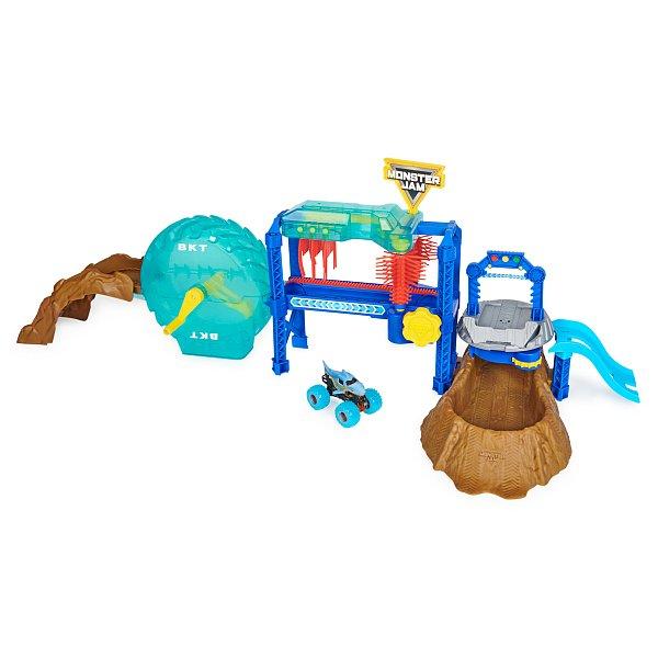 Monster Jam - Hrací set Megalodon Monster Wash, 1:64
