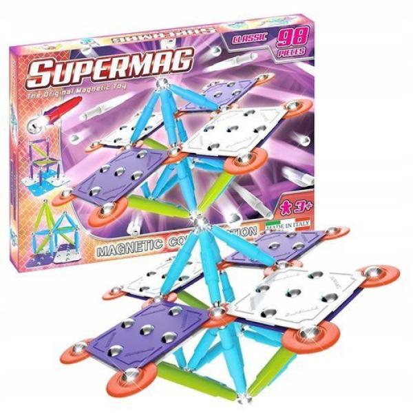 SUPERMAG magnetická stavebnice Classic trendy 98ks