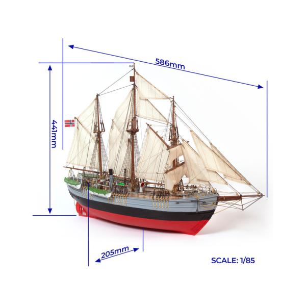 OCCRE Fram výzkumná loď 1:85 kit