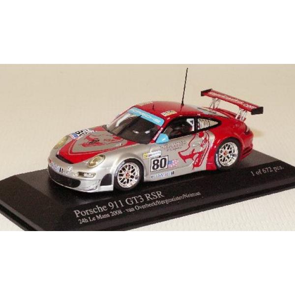 1:43 PORSCHE 911 GT3 RSR TEAM FLYING LIZZARD LE MANS 2008 OVERBEEK / BERGMEISTER / NEIMAN